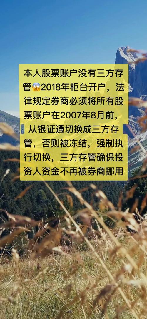 股票开户不是选择本地营业部_二级托管账户体系_券商账户体系