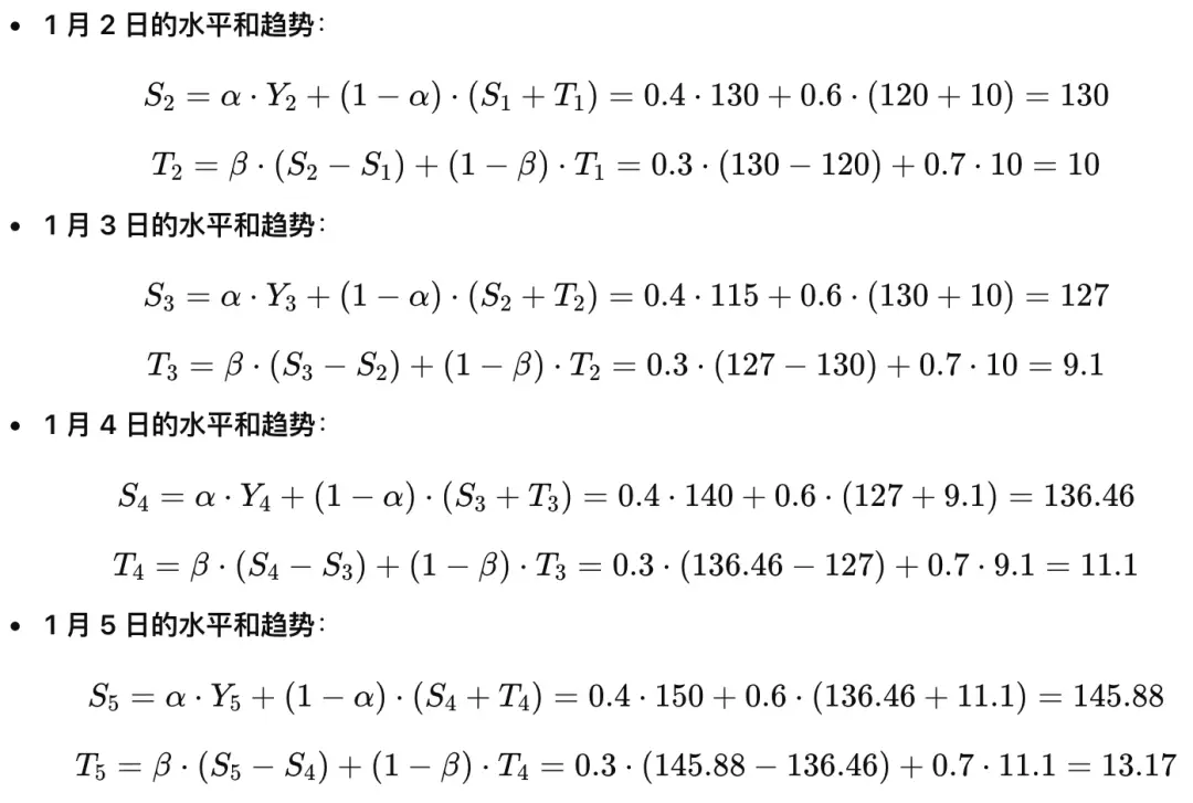 时间序列预测模型_移动平均指数平滑方法_二次指数平滑法预测