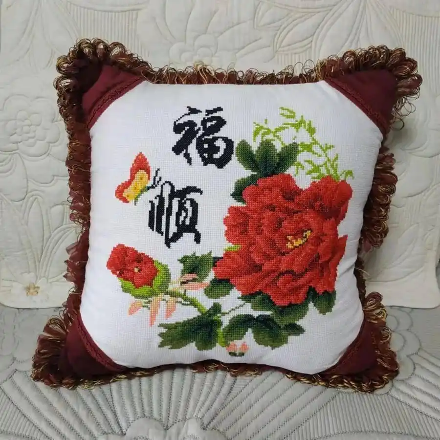 富贵满堂十字绣图片_十字绣图案设计_十字绣教程